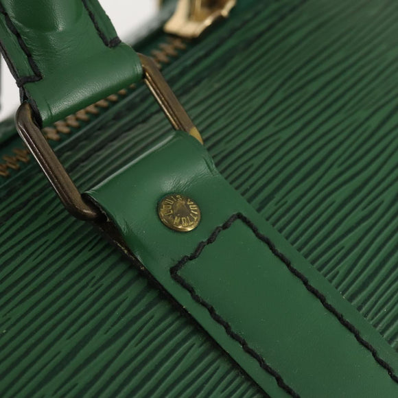 LOUIS VUITTON Epi Keepall 60 Boston Bag Green M42944 LV Auth 179741A