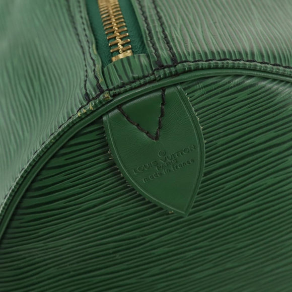 LOUIS VUITTON Epi Keepall 60 Boston Bag Green M42944 LV Auth 179741A
