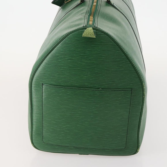 LOUIS VUITTON Epi Keepall 60 Boston Bag Green M42944 LV Auth 179741A