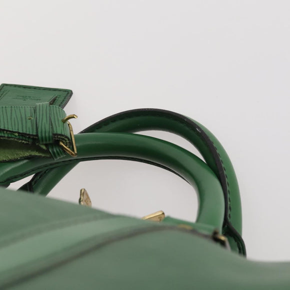 LOUIS VUITTON Epi Keepall 60 Boston Bag Green M42944 LV Auth 179741A