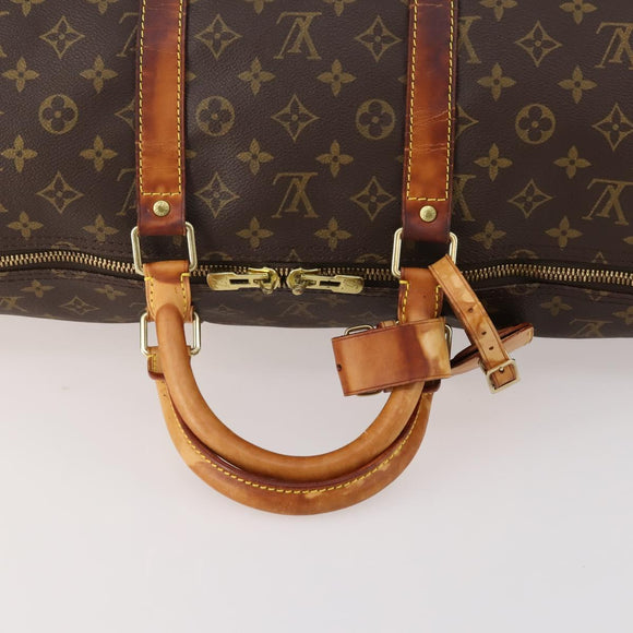LOUIS VUITTON Monogram Keepall 55 Boston Bag M41424 LV Auth 179742
