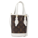 LOUIS VUITTON Monogram Nano Bucket Shoulder Bag M81489 LV Auth 179745-1