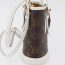 LOUIS VUITTON Monogram Nano Bucket Shoulder Bag M81489 LV Auth 179745-3