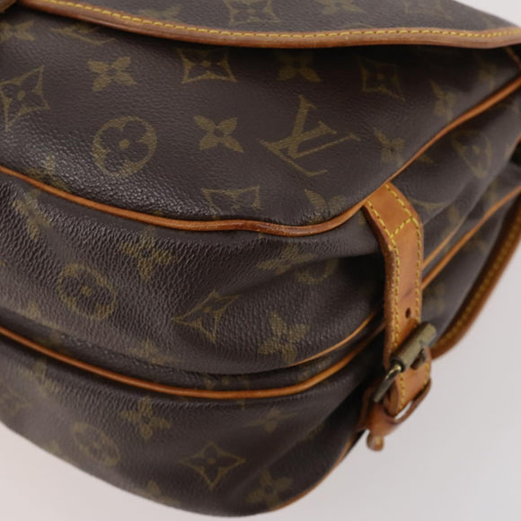 LOUIS VUITTON Monogram Saumur 30 Shoulder Bag M42256 LV Auth 179755
