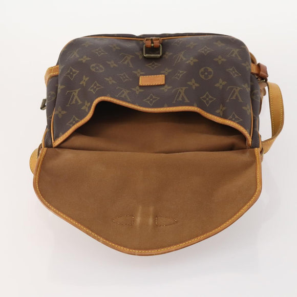 LOUIS VUITTON Monogram Saumur 30 Shoulder Bag M42256 LV Auth 179755
