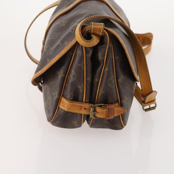 LOUIS VUITTON Monogram Saumur 30 Shoulder Bag M42256 LV Auth 179755