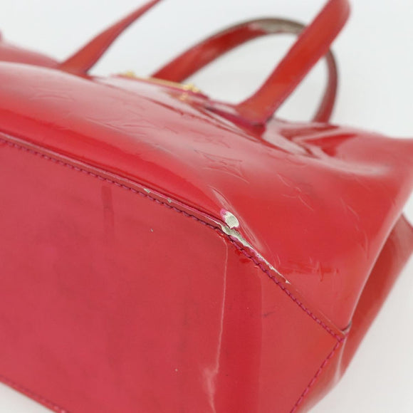 LOUIS VUITTON Monogram Vernis Wilshire PM Hand Bag Rose Pop M93643 Auth 179756