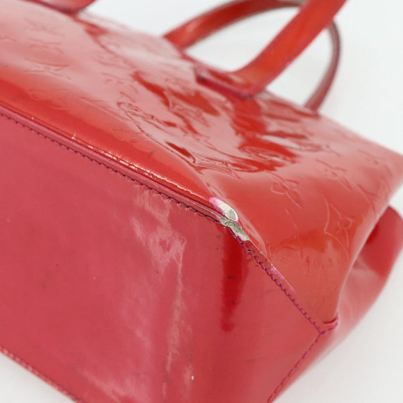 LOUIS VUITTON Monogram Vernis Wilshire PM Hand Bag Rose Pop M93643 Auth 179756