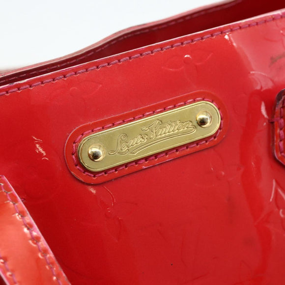 LOUIS VUITTON Monogram Vernis Wilshire PM Hand Bag Rose Pop M93643 Auth 179756