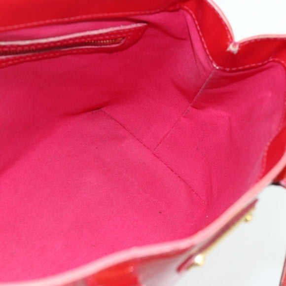 LOUIS VUITTON Monogram Vernis Wilshire PM Hand Bag Rose Pop M93643 Auth 179756