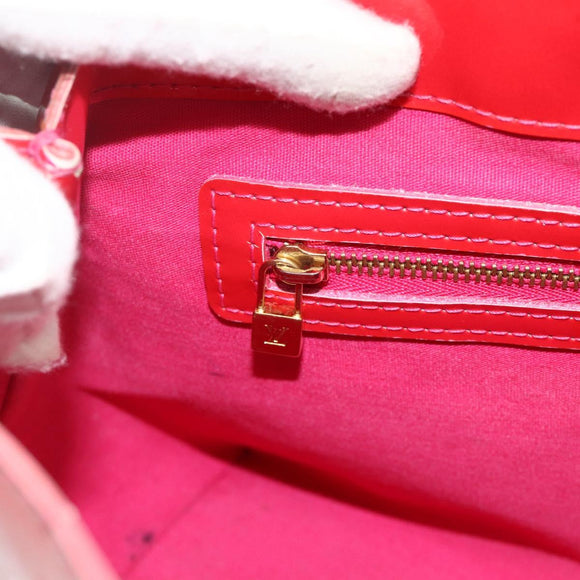 LOUIS VUITTON Monogram Vernis Wilshire PM Hand Bag Rose Pop M93643 Auth 179756