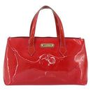 LOUIS VUITTON Monogram Vernis Wilshire PM Hand Bag Rose Pop M93643 Auth 179756-13