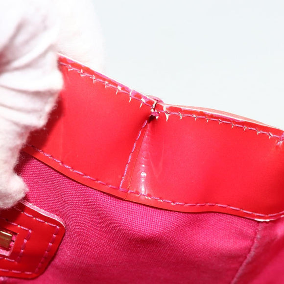 LOUIS VUITTON Monogram Vernis Wilshire PM Hand Bag Rose Pop M93643 Auth 179756