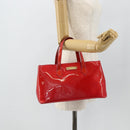 LOUIS VUITTON Monogram Vernis Wilshire PM Hand Bag Rose Pop M93643 Auth 179756-22