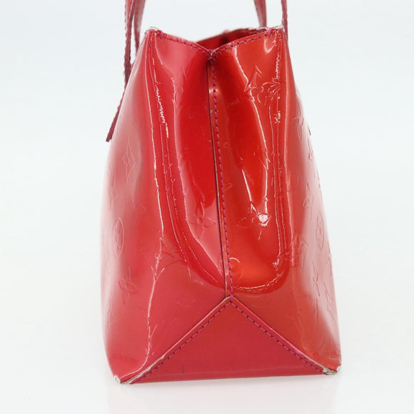 LOUIS VUITTON Monogram Vernis Wilshire PM Hand Bag Rose Pop M93643 Auth 179756