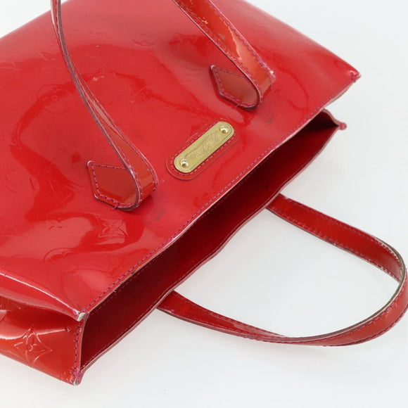 LOUIS VUITTON Monogram Vernis Wilshire PM Hand Bag Rose Pop M93643 Auth 179756