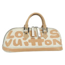 LOUIS VUITTON Graffiti Armahorizontal Hand Bag White Orange M92176 Auth 179758A-1