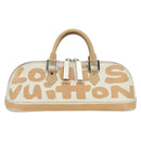 LOUIS VUITTON Graffiti Armahorizontal Hand Bag White Orange M92176 Auth 179758A-13
