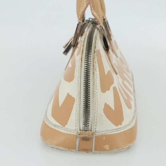 LOUIS VUITTON Graffiti Armahorizontal Hand Bag White Orange M92176 Auth 179758A