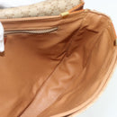 CELINE Macadam Canvas Shoulder Bag PVC Beige Gold Auth 179759-20