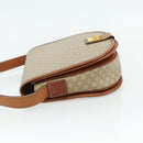 CELINE Macadam Canvas Shoulder Bag PVC Beige Gold Auth 179759-3