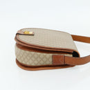 CELINE Macadam Canvas Shoulder Bag PVC Beige Gold Auth 179759-4