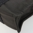 HERMES Her Line PM Handtasche Canvas Grau Silber Auth 179760A-10