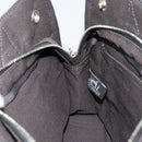 HERMES Her Line PM Handtasche Canvas Grau Silber Auth 179760A-17