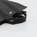 HERMES Her Line PM Handtasche Canvas Grau Silber Auth 179760A-7