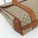 CELINE Macadam Canvas Hand Bag PVC Beige Gold Auth 179761-11