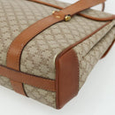 CELINE Macadam Canvas Hand Bag PVC Beige Gold Auth 179761-12