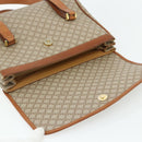 CELINE Macadam Canvas Hand Bag PVC Beige Gold Auth 179761-14