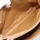 CELINE Macadam Canvas Hand Bag PVC Beige Gold Auth 179761-16