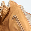 CELINE Macadam Canvas Hand Bag PVC Beige Gold Auth 179761-19