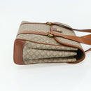 CELINE Macadam Canvas Hand Bag PVC Beige Gold Auth 179761-5