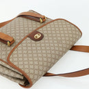 CELINE Macadam Canvas Hand Bag PVC Beige Gold Auth 179761-6