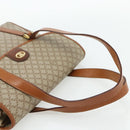 CELINE Macadam Canvas Hand Bag PVC Beige Gold Auth 179761-7