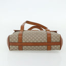 CELINE Macadam Canvas Hand Bag PVC Beige Gold Auth 179761-9
