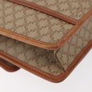 CELINE Macadam Canvas Shoulder Bag PVC Beige Gold Auth 179762A-12
