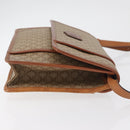CELINE Macadam Canvas Shoulder Bag PVC Beige Gold Auth 179762A-4