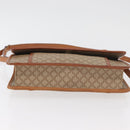 CELINE Macadam Canvas Shoulder Bag PVC Beige Gold Auth 179762A-9