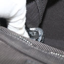 HERMES Her LinePM Hand Bag Canvas Gray Silver Auth 179763A-12