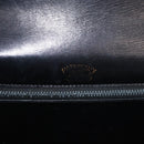 GUCCI Horsebit Web Sherry Line Shoulder Bag Leather Black Gold Auth 179764-17