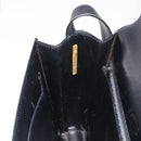 GUCCI Horsebit Web Sherry Line Shoulder Bag Leather Black Gold Auth 179764-20