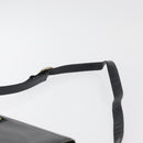 GUCCI Horsebit Web Sherry Line Shoulder Bag Leather Black Gold Auth 179764-8