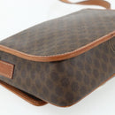 CELINE Macadam Canvas Shoulder Bag PVC Leather Brown Gold Auth 179765A-16
