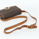 CELINE Macadam Canvas Shoulder Bag PVC Leather Brown Gold Auth 179765A-7