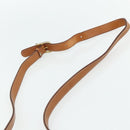CELINE Macadam Canvas Shoulder Bag PVC Leather Brown Gold Auth 179765A-8