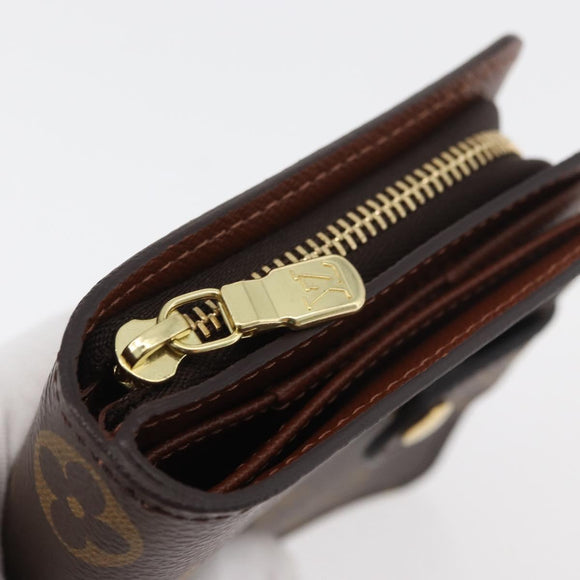 LOUIS VUITTON Monogram Compact Zip Wallet M61667 LV Auth 179767V