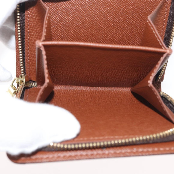 LOUIS VUITTON Monogram Compact Zip Wallet M61667 LV Auth 179767V